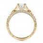 14k Yellow Gold 14k Yellow Gold Custom Princess Cut Diamond Engagement Ring - Front View -  100778 - Thumbnail