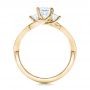 18k Yellow Gold 18k Yellow Gold Custom Princess Cut Diamond Engagement Ring - Front View -  101223 - Thumbnail