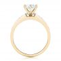 18k Yellow Gold 18k Yellow Gold Custom Princess Cut Diamond Engagement Ring - Front View -  102399 - Thumbnail