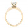 18k Yellow Gold 18k Yellow Gold Custom Princess Cut Diamond Engagement Ring - Front View -  102399 - Thumbnail