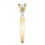 14k Yellow Gold 14k Yellow Gold Custom Princess Cut Diamond Engagement Ring - Side View -  100632 - Thumbnail