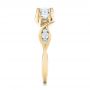 18k Yellow Gold 18k Yellow Gold Custom Princess Cut Diamond Engagement Ring - Side View -  101223 - Thumbnail