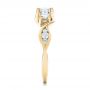 14k Yellow Gold 14k Yellow Gold Custom Princess Cut Diamond Engagement Ring - Side View -  101223 - Thumbnail