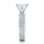  Platinum Custom Princess Cut Diamond Eternity Engagement Ring - Side View -  101469 - Thumbnail