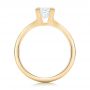 18k Yellow Gold 18k Yellow Gold Custom Princess Cut Diamond Solitaire Engagement Ring - Front View -  102150 - Thumbnail