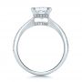 18k White Gold 18k White Gold Custom Princess Cut Diamond And Split Shank Engagement Ring - Front View -  100807 - Thumbnail