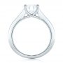 18k White Gold 18k White Gold Custom Princess Cut Diamonds Engagement Ring - Front View -  102367 - Thumbnail