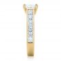 18k Yellow Gold 18k Yellow Gold Custom Princess Cut Diamonds Engagement Ring - Side View -  102367 - Thumbnail