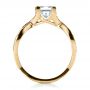 18k Yellow Gold 18k Yellow Gold Custom Princess Cut Engagement Ring - Front View -  1197 - Thumbnail
