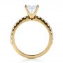 14k Yellow Gold 14k Yellow Gold Custom Princess Cut Engagement Ring - Front View -  1207 - Thumbnail