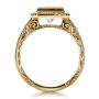 18k Yellow Gold 18k Yellow Gold Custom Princess Cut Halo Engagement Ring - Front View -  1209 - Thumbnail