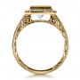 14k Yellow Gold 14k Yellow Gold Custom Princess Cut Halo Engagement Ring - Front View -  1209 - Thumbnail