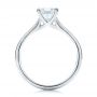  Platinum Platinum Custom Princess Cut Solitaire Engagement Ring - Front View -  101450 - Thumbnail