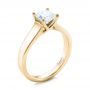 14k Yellow Gold 14k Yellow Gold Custom Princess Cut Solitaire Engagement Ring - Three-Quarter View -  101450 - Thumbnail