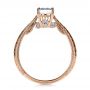 18k Rose Gold 18k Rose Gold Custom Prong Engagement Ring - Front View -  1375 - Thumbnail