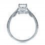 14k White Gold Custom Prong Engagement Ring - Front View -  1375 - Thumbnail