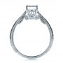 14k White Gold Custom Prong Engagement Ring - Front View -  1375 - Thumbnail