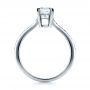  Platinum Custom Radiant Cut Diamond Engagement Ring - Front View -  1284 - Thumbnail