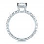  Platinum Custom Radiant Cut Diamond Engagement Ring - Front View -  1311 - Thumbnail