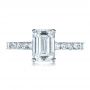 18k White Gold 18k White Gold Custom Radiant Cut Diamond Engagement Ring - Top View -  1311 - Thumbnail