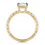 18k Yellow Gold 18k Yellow Gold Custom Radiant Cut Diamond Engagement Ring - Front View -  1311 - Thumbnail