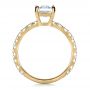 14k Yellow Gold 14k Yellow Gold Custom Radiant Cut Diamond Engagement Ring - Front View -  1311 - Thumbnail