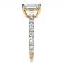 14k Yellow Gold 14k Yellow Gold Custom Radiant Cut Diamond Engagement Ring - Side View -  1311 - Thumbnail