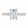 14k Yellow Gold 14k Yellow Gold Custom Radiant Cut Diamond Engagement Ring - Top View -  1311 - Thumbnail