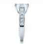  Platinum Platinum Custom Radiant Cut Engagement Ring - Side View -  1317 - Thumbnail
