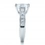 18k White Gold 18k White Gold Custom Radiant Cut Engagement Ring - Side View -  1317 - Thumbnail