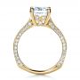 18k Yellow Gold 18k Yellow Gold Custom Radiant Cut Engagement Ring - Front View -  1317 - Thumbnail