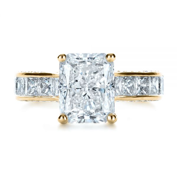 7.5 Ctw Solitaire Radiant-Cut Engagement Ring In 18K Gold