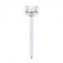  Platinum Platinum Custom Aquamarine And Diamond Engagement Ring - Side View -  103617 - Thumbnail