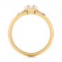 14k Yellow Gold 14k Yellow Gold Custom Aquamarine And Diamond Engagement Ring - Front View -  103617 - Thumbnail