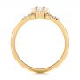 14k Yellow Gold 14k Yellow Gold Custom Aquamarine And Diamond Engagement Ring - Front View -  103617 - Thumbnail