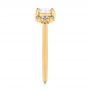 14k Yellow Gold 14k Yellow Gold Custom Aquamarine And Diamond Engagement Ring - Side View -  103617 - Thumbnail