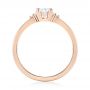 14k Rose Gold Custom Diamond Engagement Ring - Front View -  103212 - Thumbnail