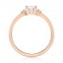 14k Rose Gold Custom Diamond Engagement Ring - Front View -  103212 - Thumbnail