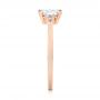 14k Rose Gold Custom Diamond Engagement Ring - Side View -  103212 - Thumbnail