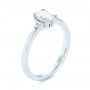 14k White Gold 14k White Gold Custom Diamond Engagement Ring - Three-Quarter View -  103212 - Thumbnail