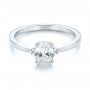 14k White Gold 14k White Gold Custom Diamond Engagement Ring - Flat View -  103212 - Thumbnail
