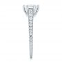 18k White Gold 18k White Gold Custom Diamond Engagement Ring - Side View -  102380 - Thumbnail