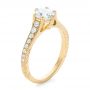 14k Yellow Gold 14k Yellow Gold Custom Diamond Engagement Ring - Three-Quarter View -  102380 - Thumbnail