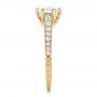 18k Yellow Gold 18k Yellow Gold Custom Diamond Engagement Ring - Side View -  102380 - Thumbnail