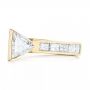 18k Yellow Gold 18k Yellow Gold Custom Diamond Engagement Ring - Top View -  102884 - Thumbnail