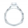 18k White Gold 18k White Gold Custom Diamond Halo Engagement Ring - Front View -  103596 - Thumbnail