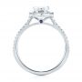  Platinum Platinum Custom Diamond Halo Engagement Ring - Front View -  104264 - Thumbnail