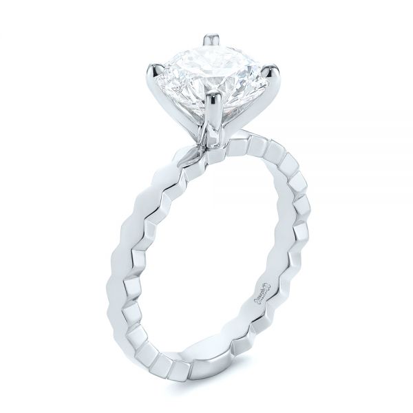 platinum solitaire diamond rings