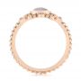 14k Rose Gold Custom Moonstone And Diamond Engagement Ring - Front View -  104874 - Thumbnail