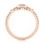 18k Rose Gold 18k Rose Gold Custom Moonstone And Diamond Engagement Ring - Front View -  104874 - Thumbnail